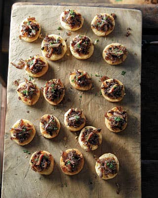 Onion and Anchovy Tarts (Pissaladières)
