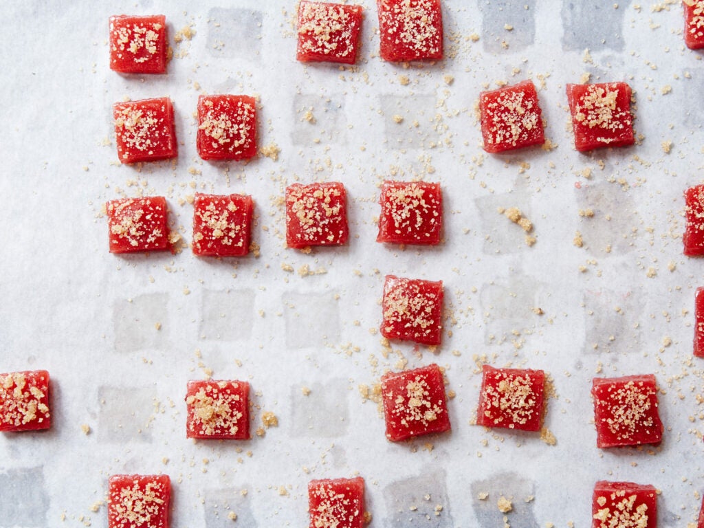 Strawberry Rhubarb Pâte de Fruit