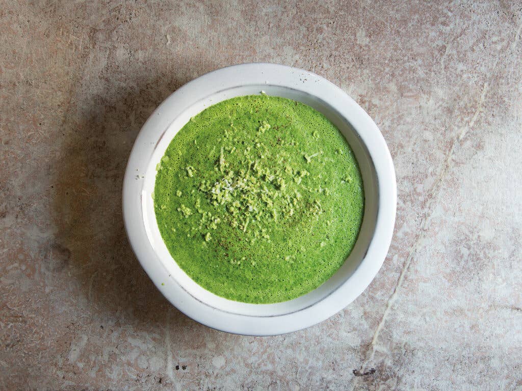 Cream of Parsley Soup with Fresh Horseradish