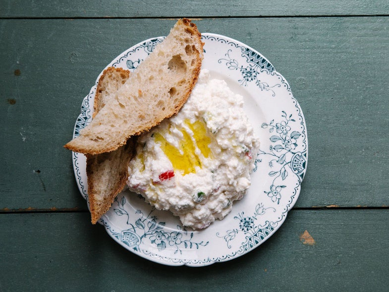 Spicy Feta Cheese Spread (Tyrokafteri)