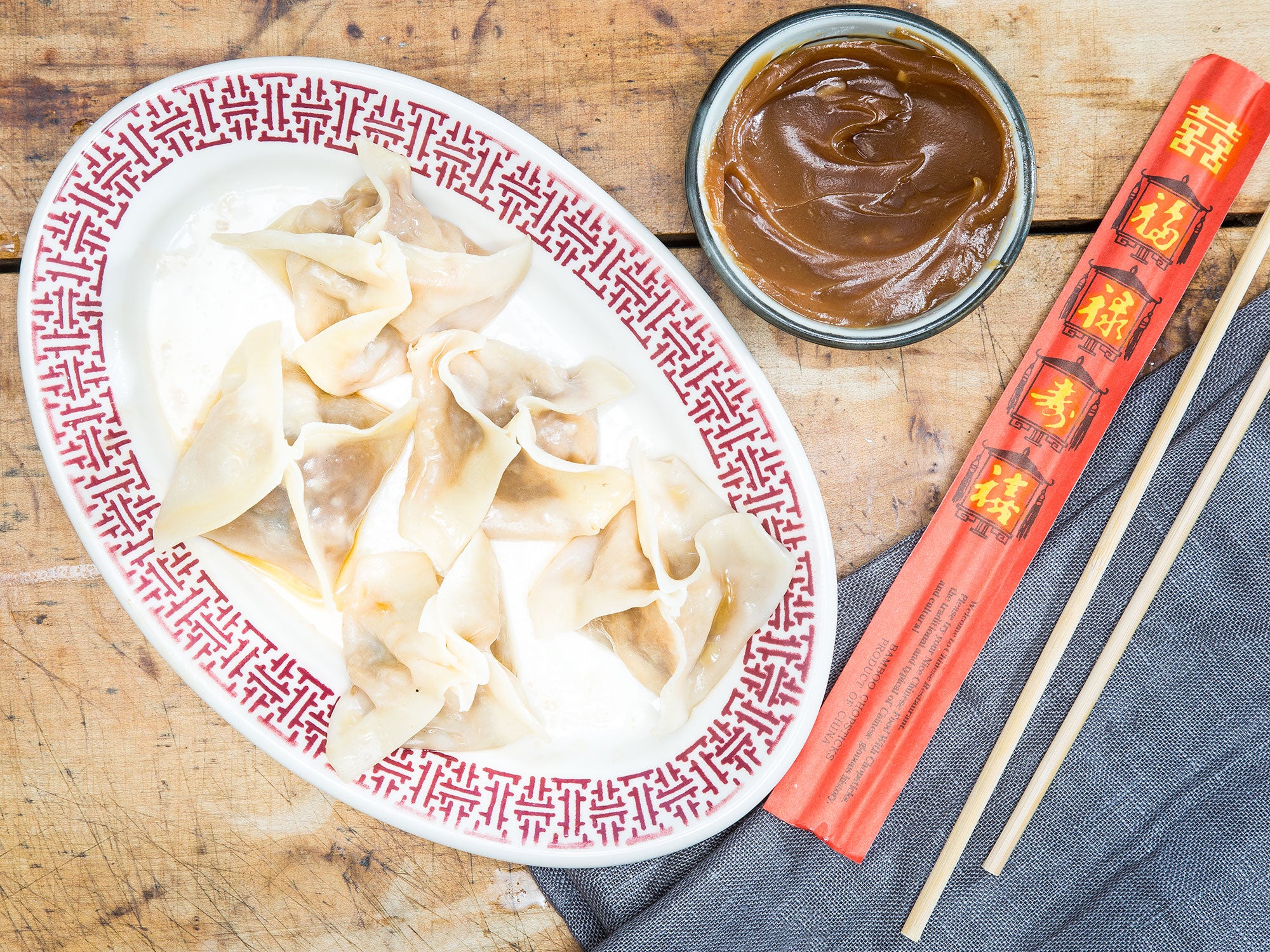 Crystal Palace's Hunan Dumplings with Peanut Sauce Saveur