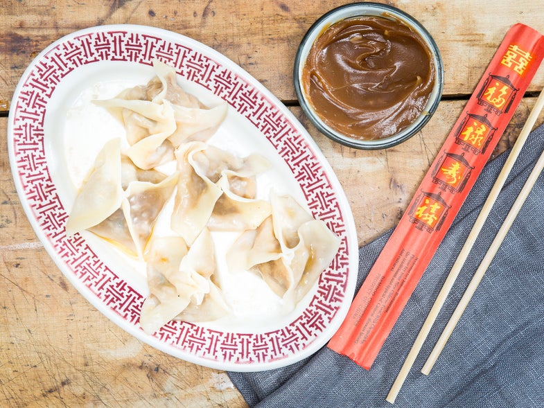 Crystal Palace Hunan Pork and Peanut Dumplings