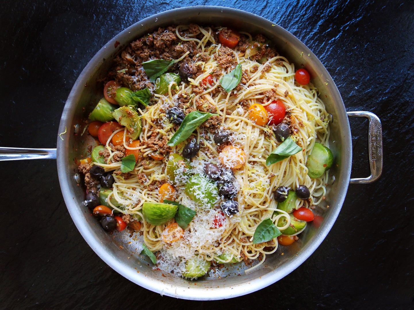 Simple Weeknight Meal, Summer bolognese