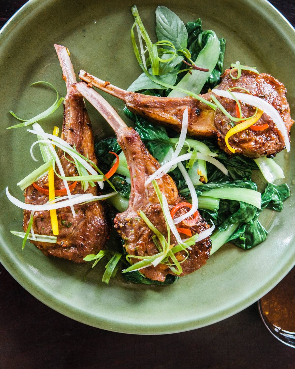 Grilled Lamb Chops with Ginger Sauce
