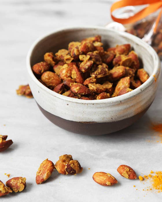 Ginger Curry Candied Almonds