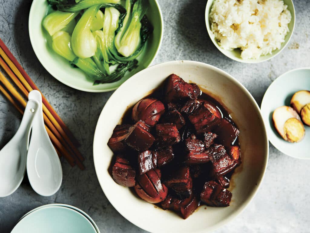 Shanghai Red-Braised Pork with Eggs