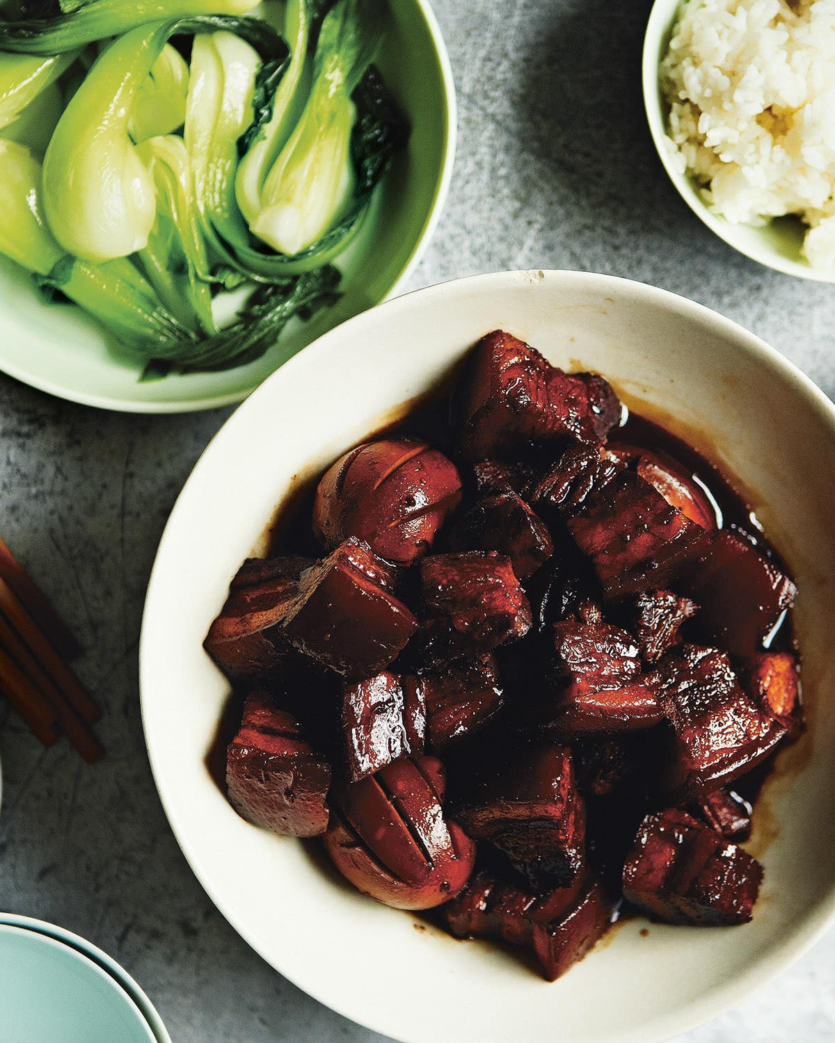 Chinese Red-Braised Pork Belly With Eggs Pork Belly