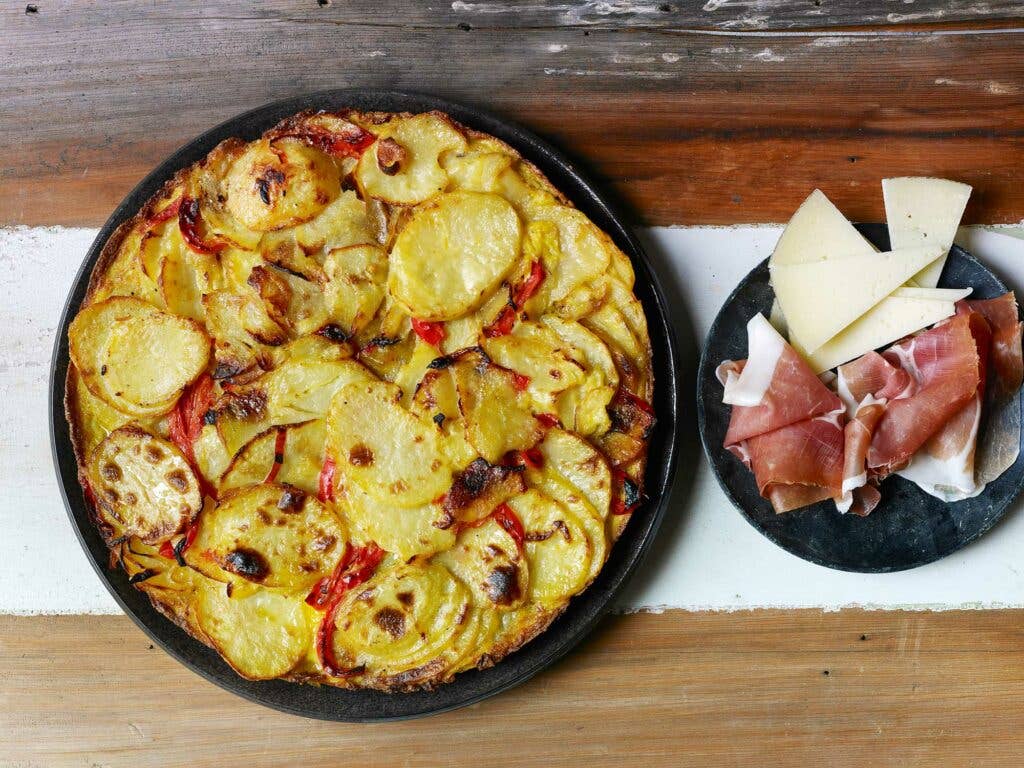 Tortilla with Ham and Cheese