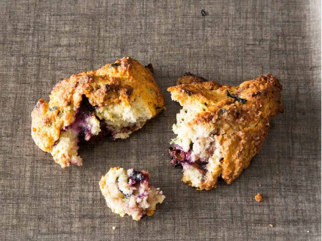 Blackberry-Mint Scones