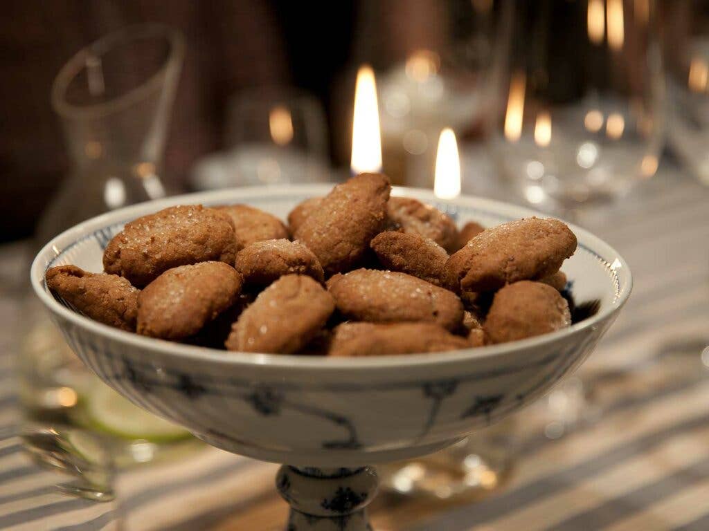 Homemade spiced ginger cookies