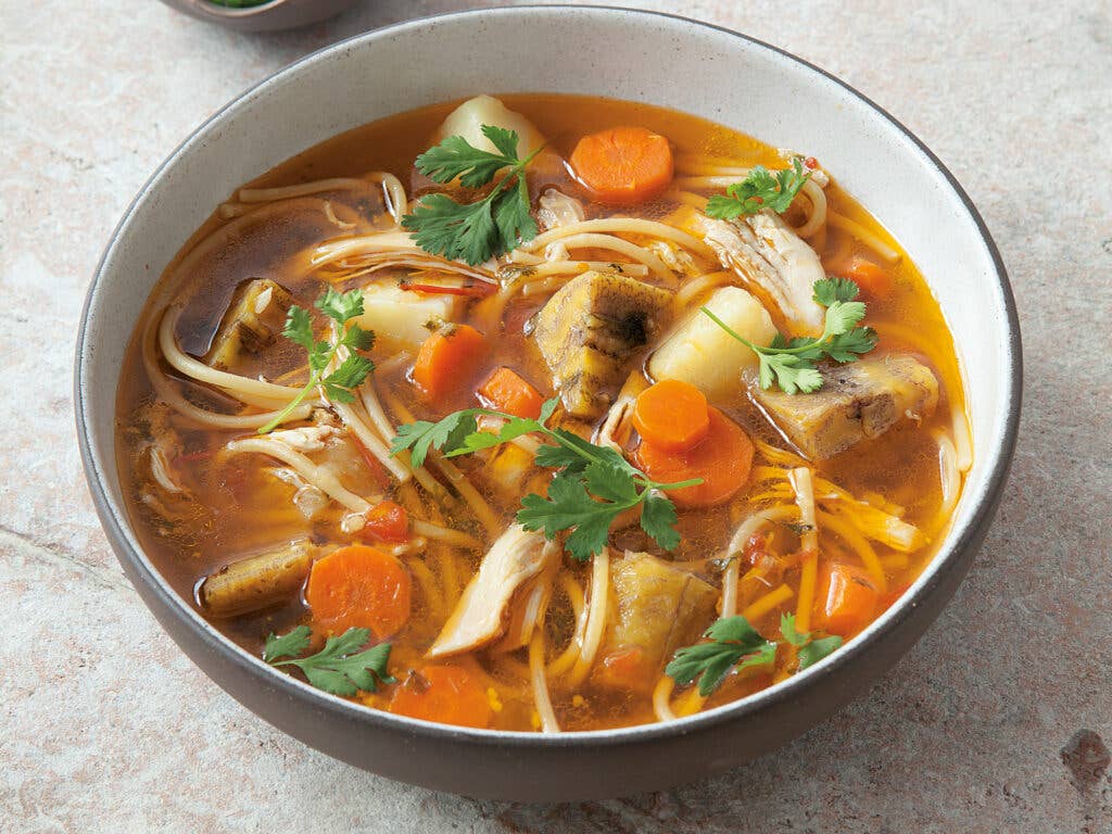 Chicken and Root Vegetable Soup (Sancocho)