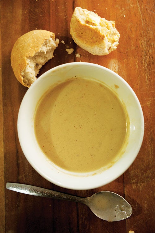 Coconut Bread with Cassava Porridge