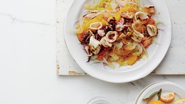 Fennel and Citrus Salad with Charred Squid