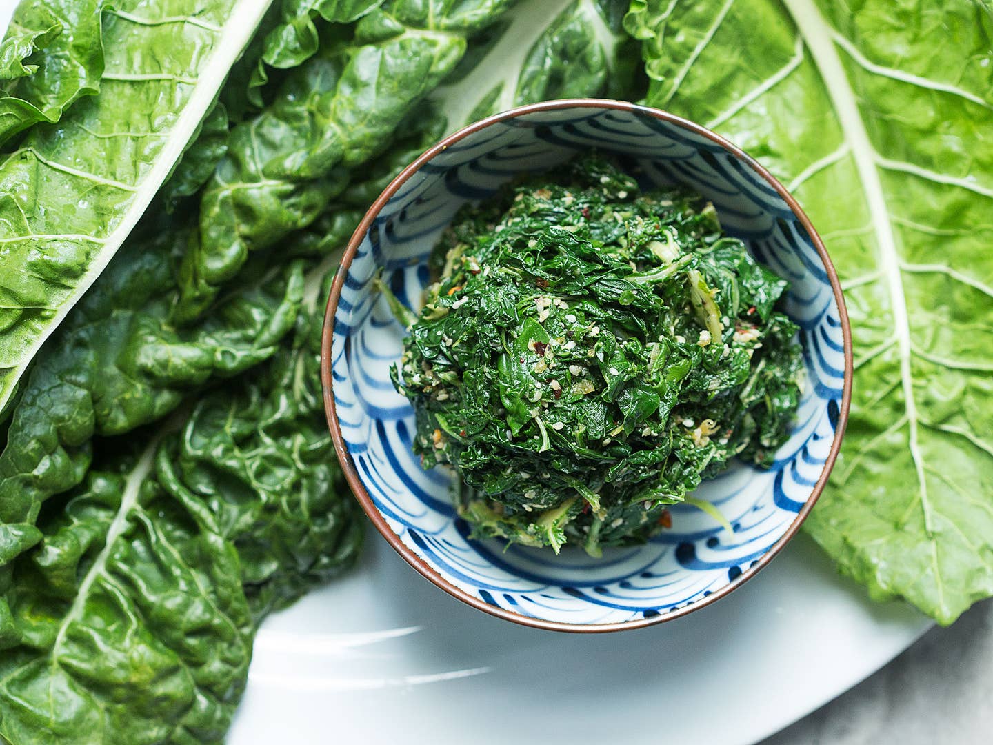 Pound Tough Greens With a Mortar and Pestle for Better Salads