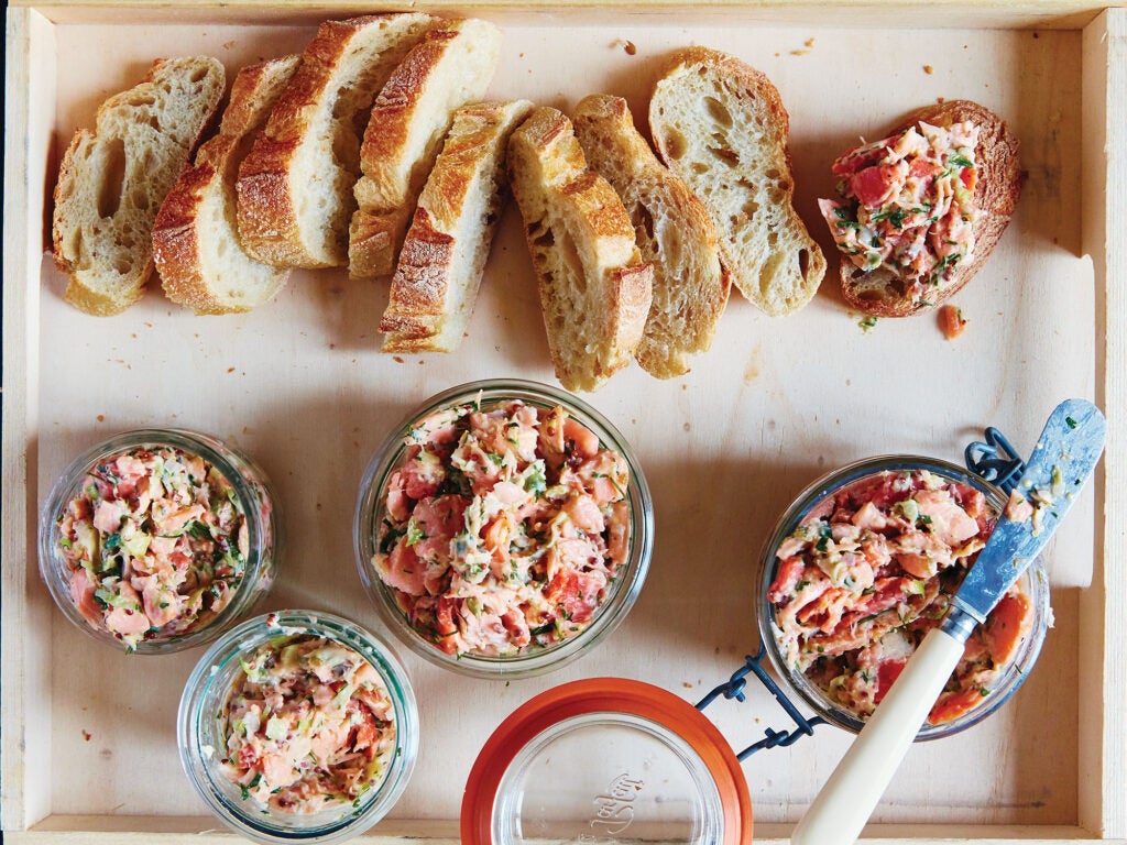 salmon rillettes