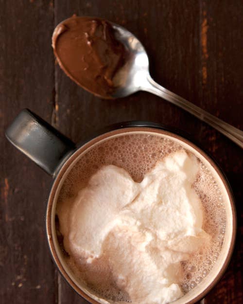 Nutella Hot Chocolate with Hazelnut Liqueur
