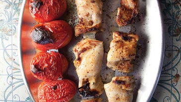 Jujeh Kebab (Spiced Chicken and Tomato Kebabs)