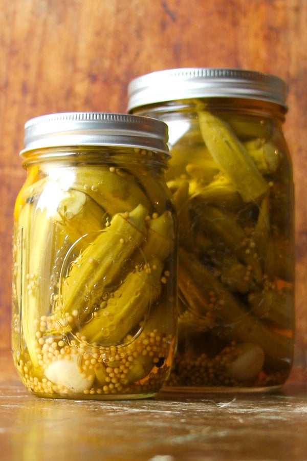 Spicy Okra Pickles