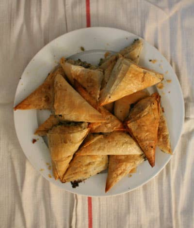 Fennel and Herb Phyllo Pastries (Hortopita)