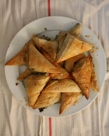 Fennel and Herb Phyllo Pastries (Hortopita)