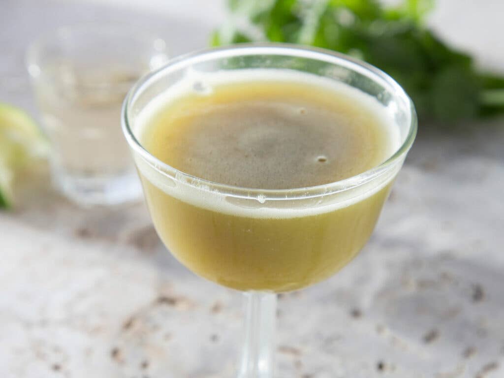 Cilantro, Chile, and Pineapple Sangrita