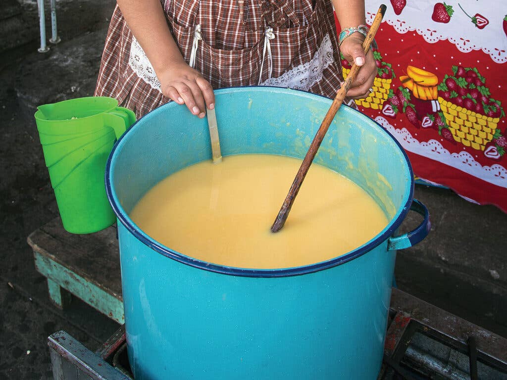 Atol de Elote (Sweet Corn and Milk Drink)