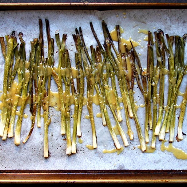 Miso Roasted Scallions