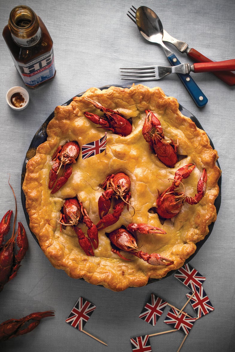Rabbit and Crawfish Stargazy Pie, British Pies