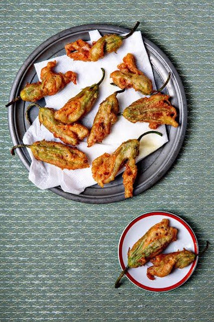 Fried Anchovy-Stuffed Zucchini Blossoms