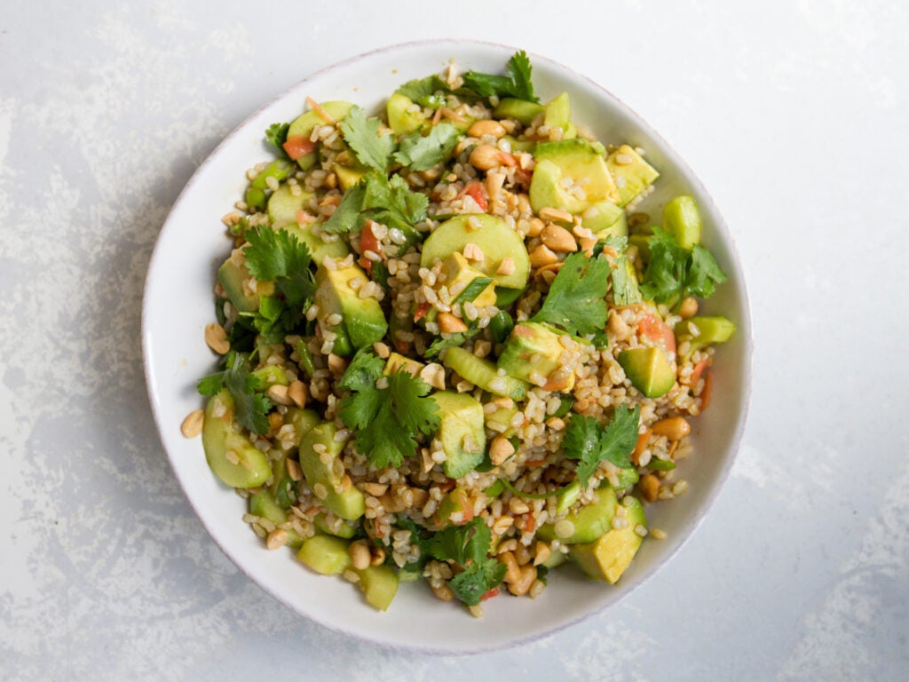 Brown Rice Salad with Avocado