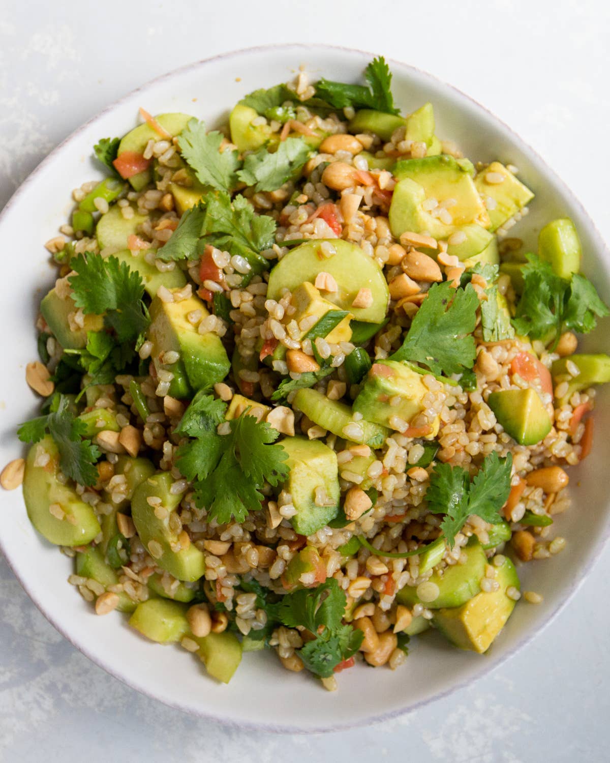 Brown Rice Salad with Avocado