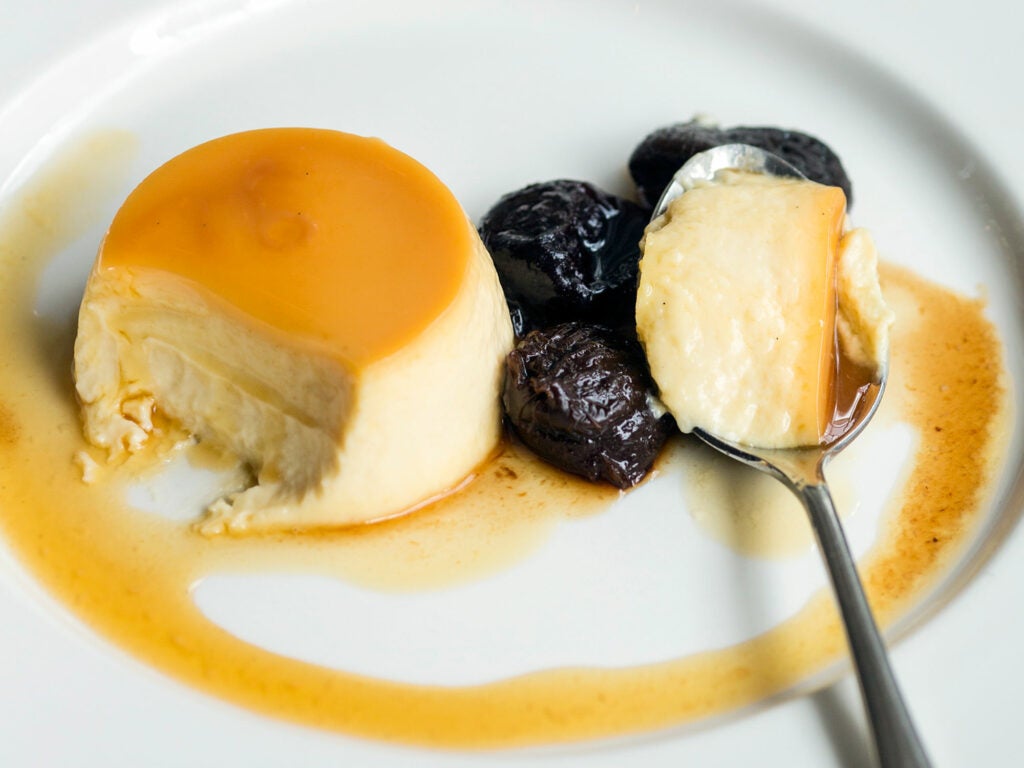 Sauternes Custard with Armagnac-Soaked Prunes