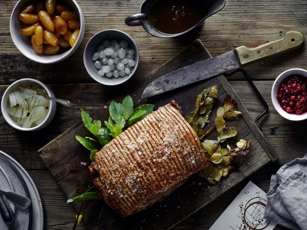 Roast Pork Loin with Salted Caramel Potatoes