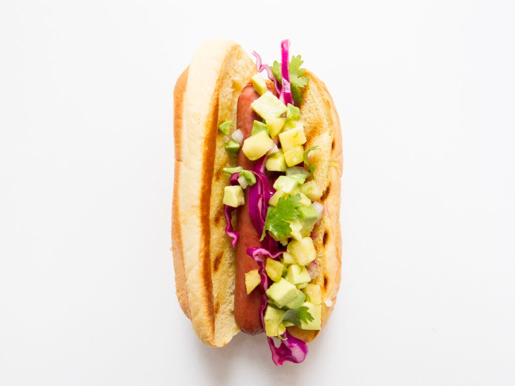 Pineapple Avocado Hot Dog