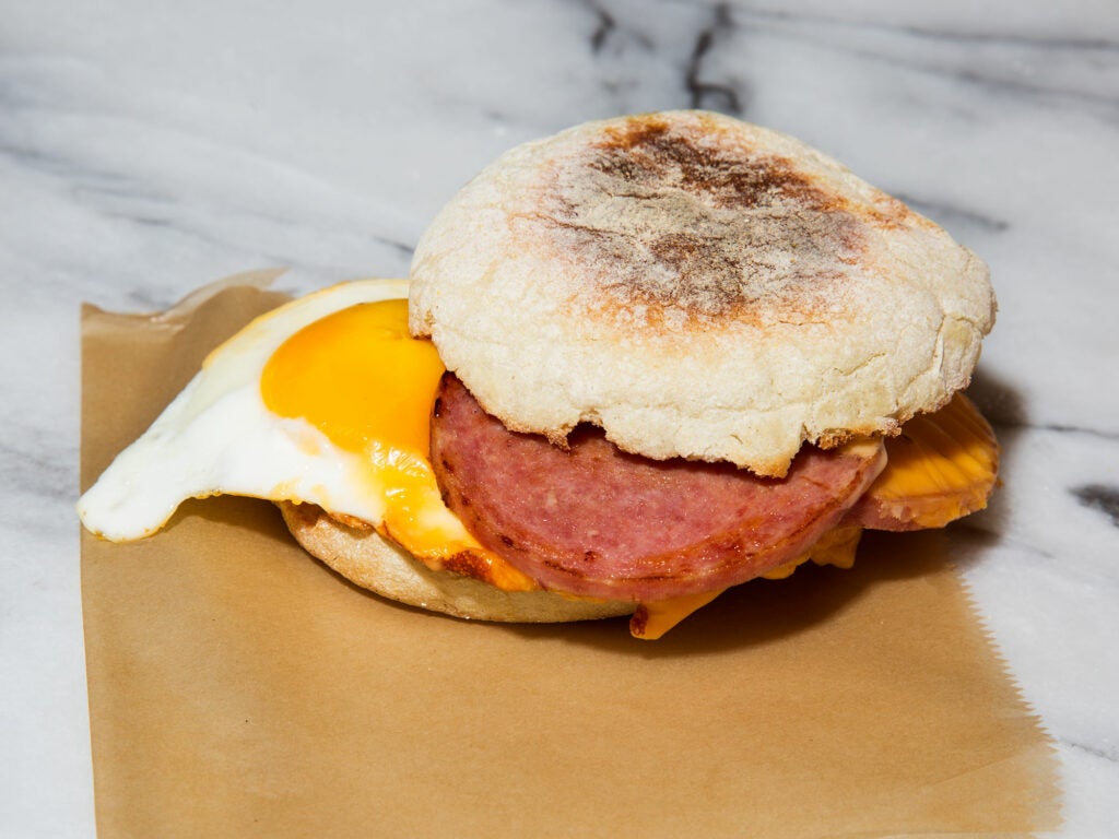 Pork Roll Breakfast Sandwich