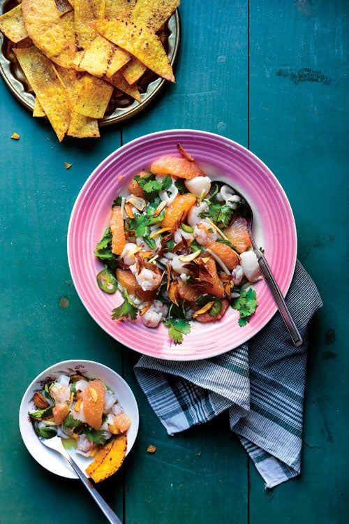 Grapefruit and Seafood Ceviche