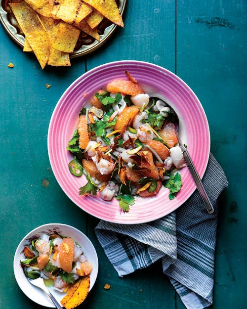 Grapefruit and Seafood Ceviche