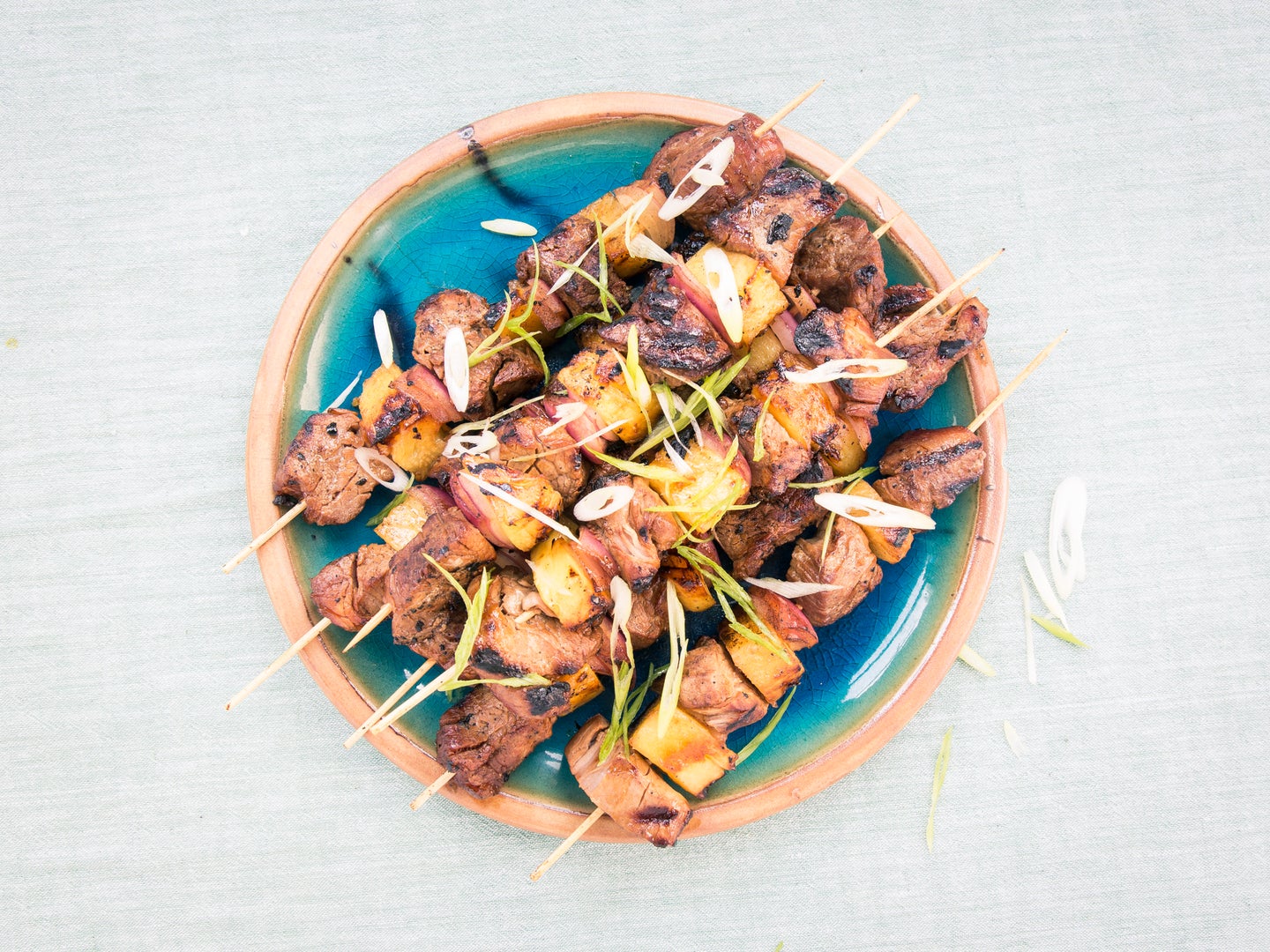 Pineapple and Pork Teriyaki Skewers