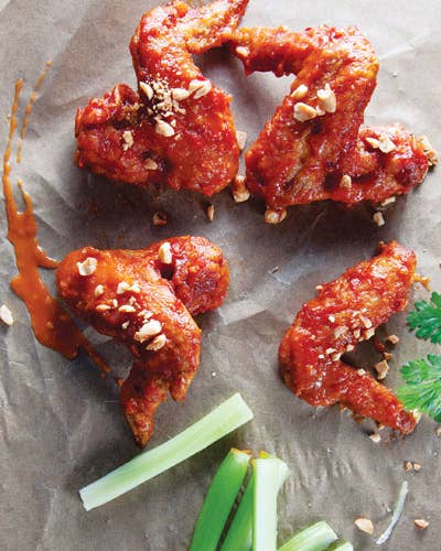 Peek Gai Nam Daeng (Spicy Thai Chicken Wings)