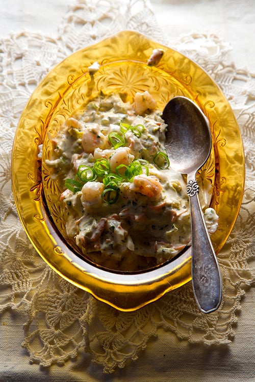 image of Brigtsen’s Jalapeño Shrimp Coleslaw recipe by Saveur