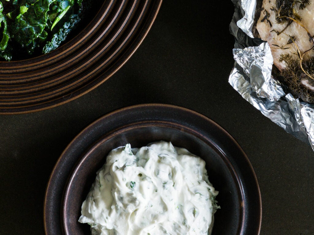 Sweden, recipe, Magnus Nilsson, skyr, cheese, parsley, dill