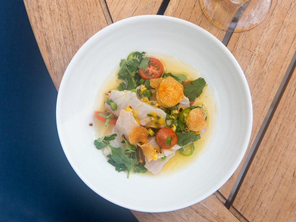 TOM COLICCHIO’S PASSION FRUIT CEVICHE