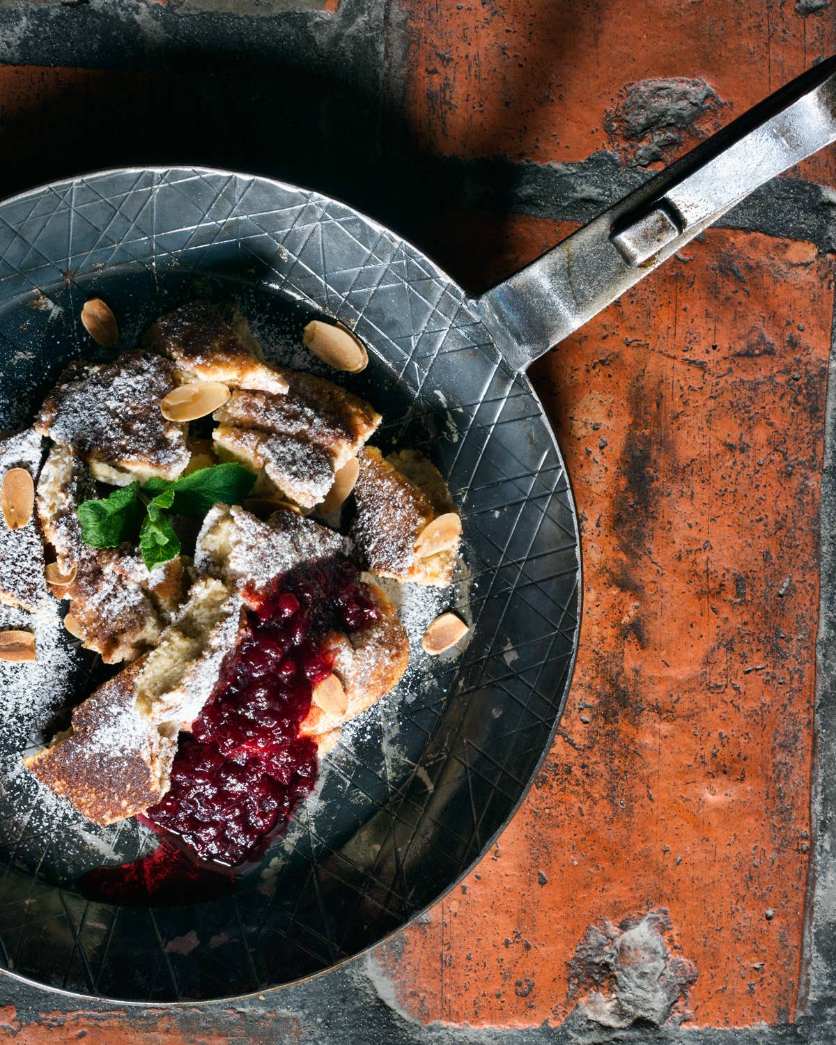 Brown Butter Skillet Cake with Berry Compote (Kaiserschmarrn)