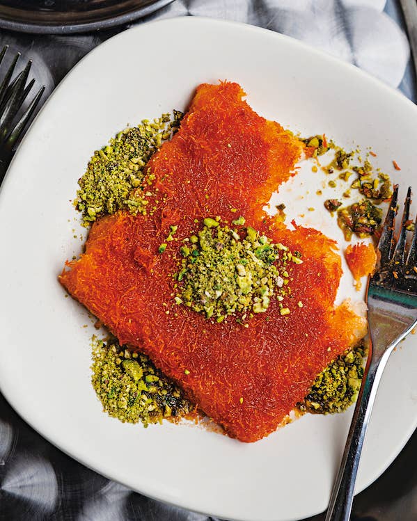 Syrup-Soaked Cheese Pastry (Knafeh)