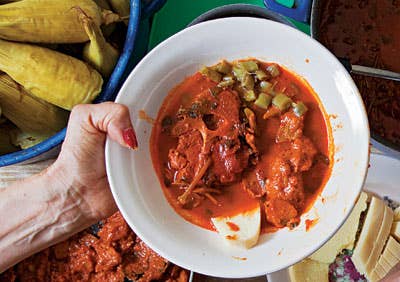 Rebocado (Pork Neck and Purslane Stew)