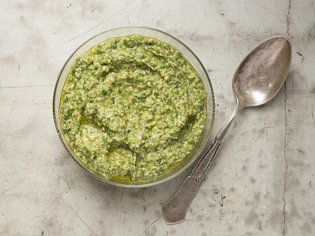 Pea Shoot and Mint Pesto