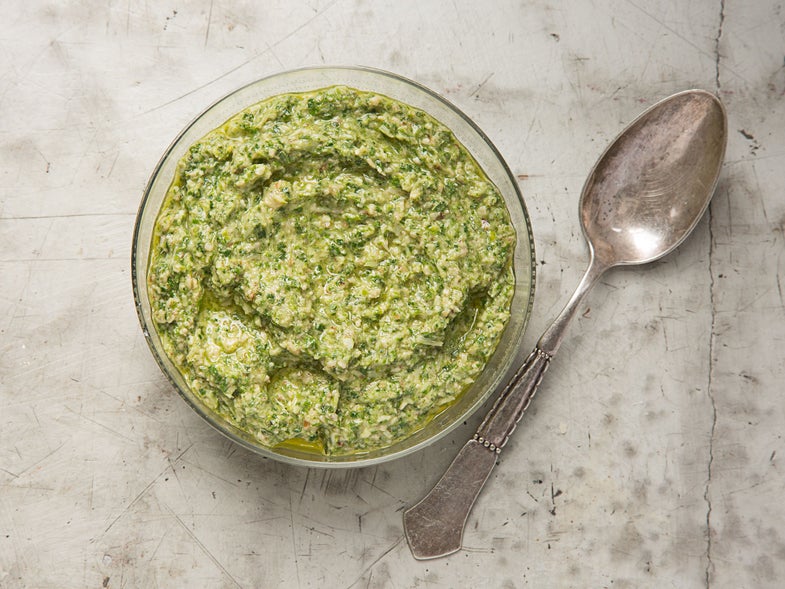 Pea Shoot and Mint Pesto