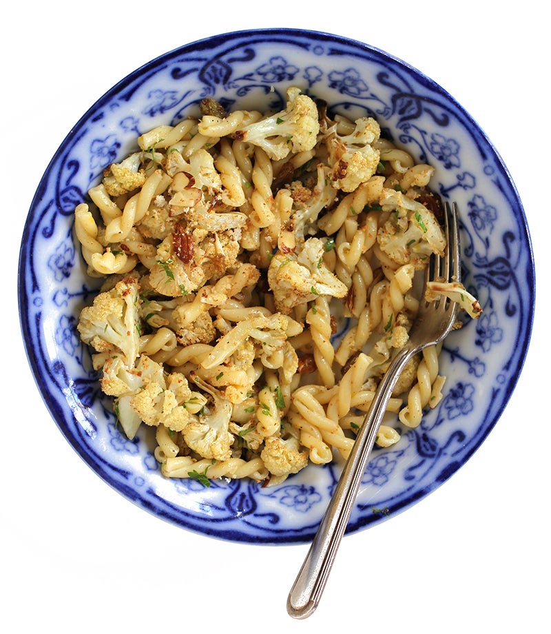 Gemelli with Roasted Garlic and Cauliflower