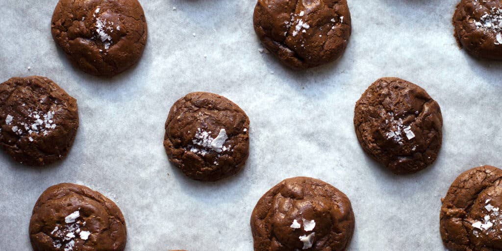 Salted Chocolate Rye Cookies