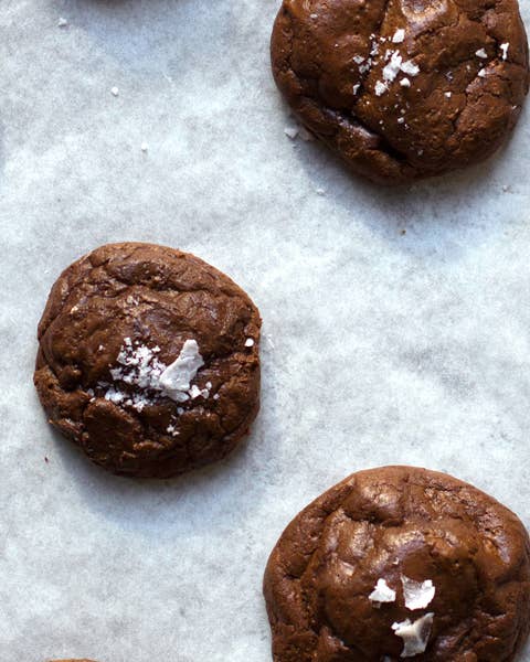 Salted Chocolate Rye Cookies